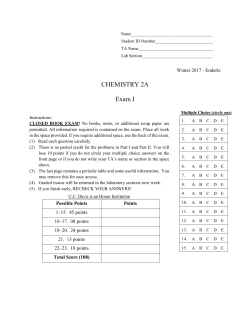 Exam I KEY - UC Davis Canvas