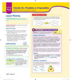 Hands On: Possible or Impossible