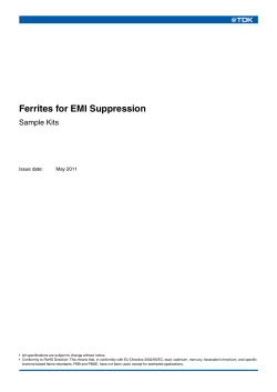 Ferrites for EMI Suppression