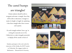 The camel humps are triangles!