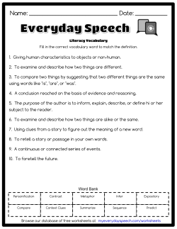 1. Giving human characteristics to objects or non
