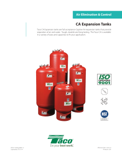 CA Expansion Tanks - Working Joes Roundtable