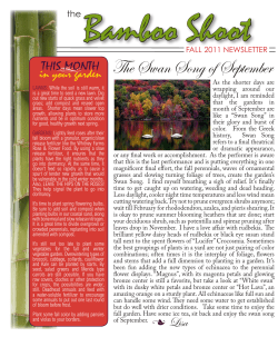 Fall 2011 Newsletter