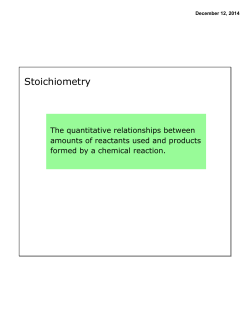 Stoichiometry