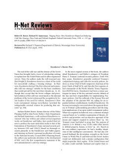 Eisenhower`s Master Plan - H-Net