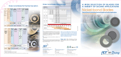 Nickel-bond Blades - Advanced Dicing Technologies
