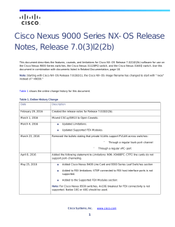Cisco Nexus 9000 Series NX-OS Release Notes, Release 7.0(3)I2(2b)