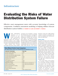 Evaluating the Risks of Water Distribution System Failure