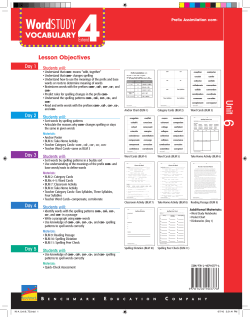Spelling Words with Prefix Assimilation com