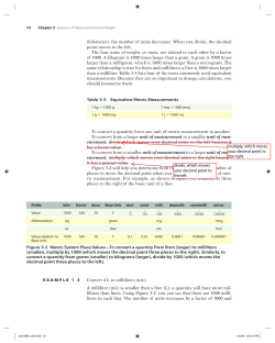 Table 3-3 Equivalent Metric Measurements Figure 3