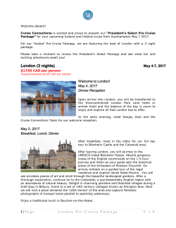 Pre Cruise Package - Cruise Connections