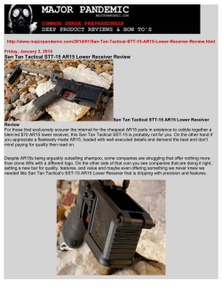 San Tan Tactical STT-15 AR15 Lower Receiver Review