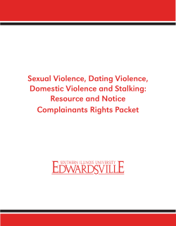 Sexual Violence Victim Packet