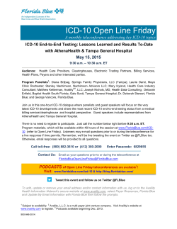 ICD-10 Open Line Friday