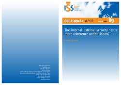 The internal-external security nexus: more coherence under Lisbon?