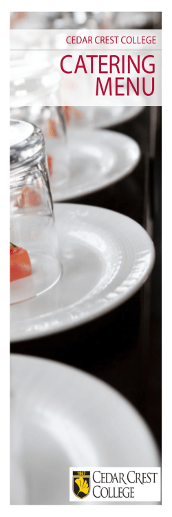 Catering Guide - Cedar Crest College