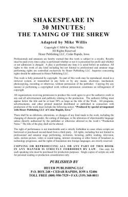 Script Preview - Heuer Publishing