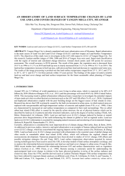 an observatory of land surface temperature changes by land use