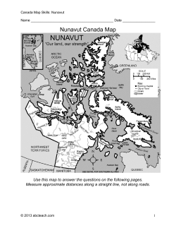 Nunavut Canada Map