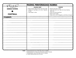 passing performance rubric