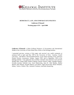 Democracy, Law and Comparative Politics