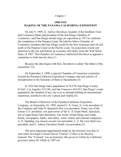 Chapter 1 - Balboa Park History homepage