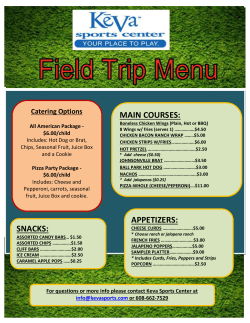 main courses: appetizers: snacks