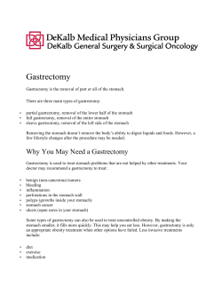 Gastrectomy - DeKalb Medical