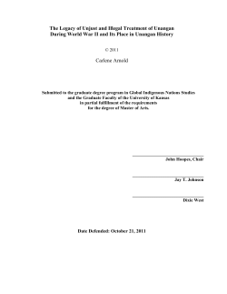 The Legacy of Unjust and Illegal Treatment of