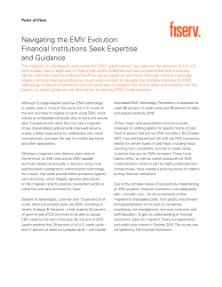 Navigating the EMV Evolution: Financial Institutions Seek