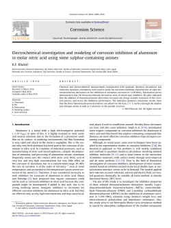 Electrochemical investigation and modeling of corrosion inhibition of