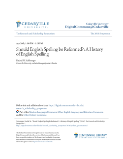 Should English Spelling be Reformed?
