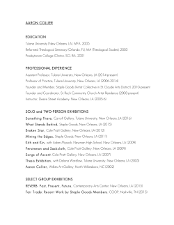 CV - Tulane University