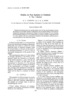 Studies on pore systems in catalysts .V. T Method