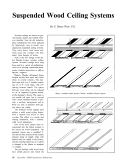 Suspended Wood Ceiling Systems
