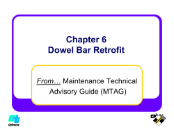 Dowel Bar Retrofit