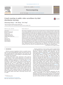 Crowd counting in public video surveillance by label distribution