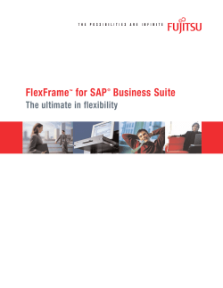 FlexFrame&trade; for SAP&reg; Business Suite