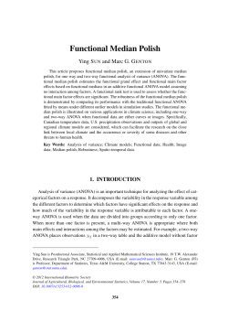 Functional Median Polish