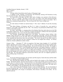 Abstracts of 1884 Carroll County (KY) Democrat