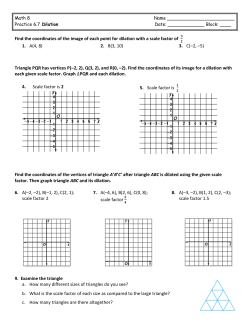 Find the coordinates of the image of each point for dilation with a