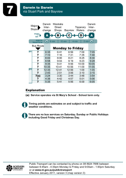 Route 7 public bus timetable
