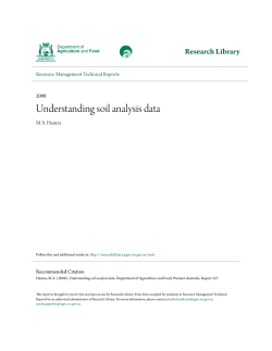 Understanding soil analysis data - Research Library