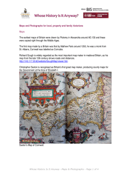 Maps and Photographs for local, property and family historians