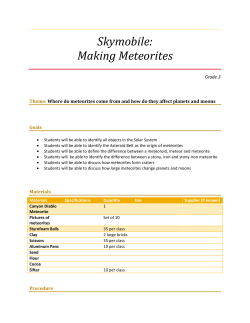 Skymobile: Making Meteorites