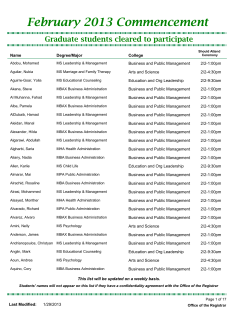 Graduate students cleared to participate