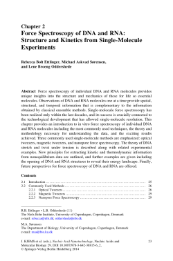 Force Spectroscopy of DNA and RNA: Structure and Kinetics from