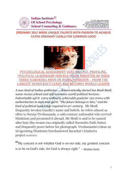 psychological assessment very briefly, profiling. &ldquo;political leadership