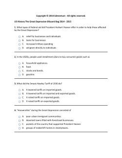 All rights reserved. US History The Great Depression Blizzard Bag