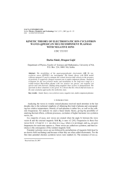 KINETIC THEORY OF ELECTROSTATIC ION CYCLOTRON WAVES